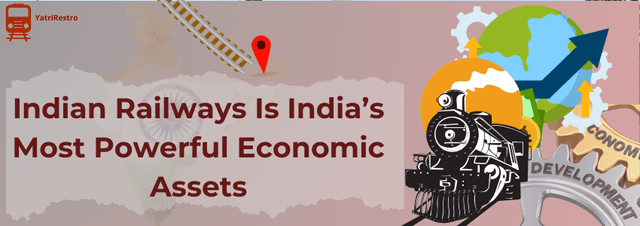Indian Railways train showcasing national connectivity and economic importance