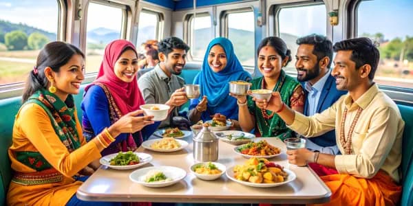 Group meal order in train