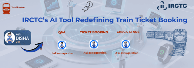 IRCTC Ask Disha 2.0 AI chatbot simplifying train ticket booking
