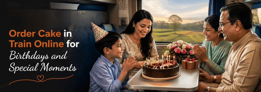 Cake Delievery in train