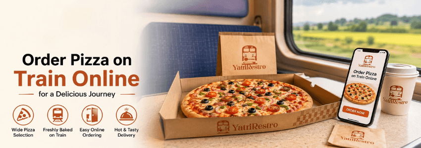 know how to order pizza in train with YatriRestro