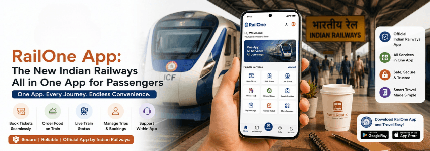Indian Railway RailOne App 2025 features and benefits