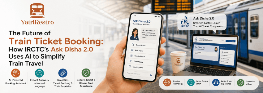 IRCTC Ask Disha 2.0 AI chatbot simplifying train ticket booking